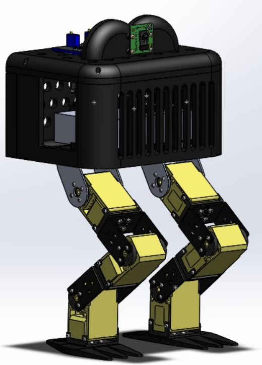 3D Render of fully modeled robot